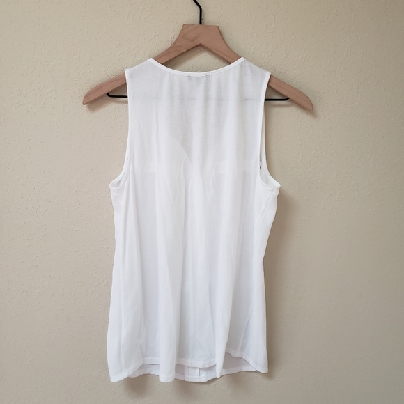 Express White Sleeveless Top - Picture 2 of 4